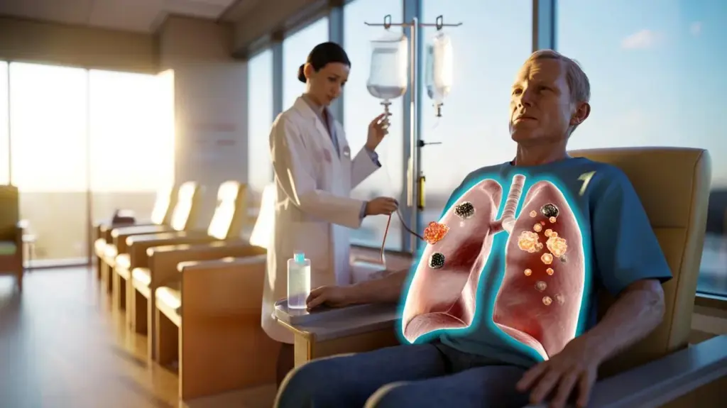 Morgonbehandling av lungcancer fördubblar effekten av immunterapi