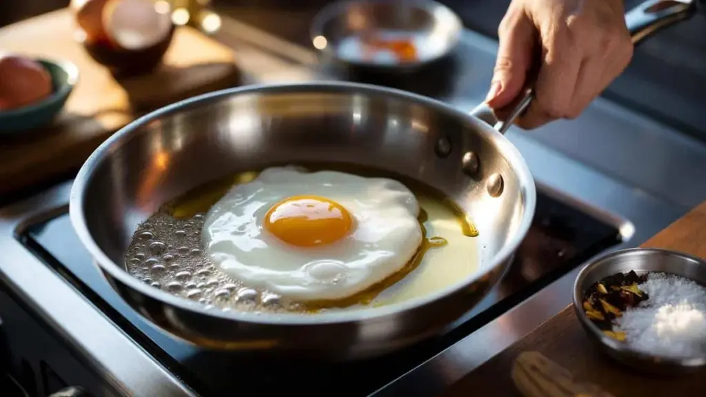 Toppkock avslöjar ett enkelt trick för perfekt stekta ägg med gyllene gula